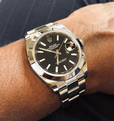 rolex photo black and whtie on wrist|rolex datejust 36 vs 41.